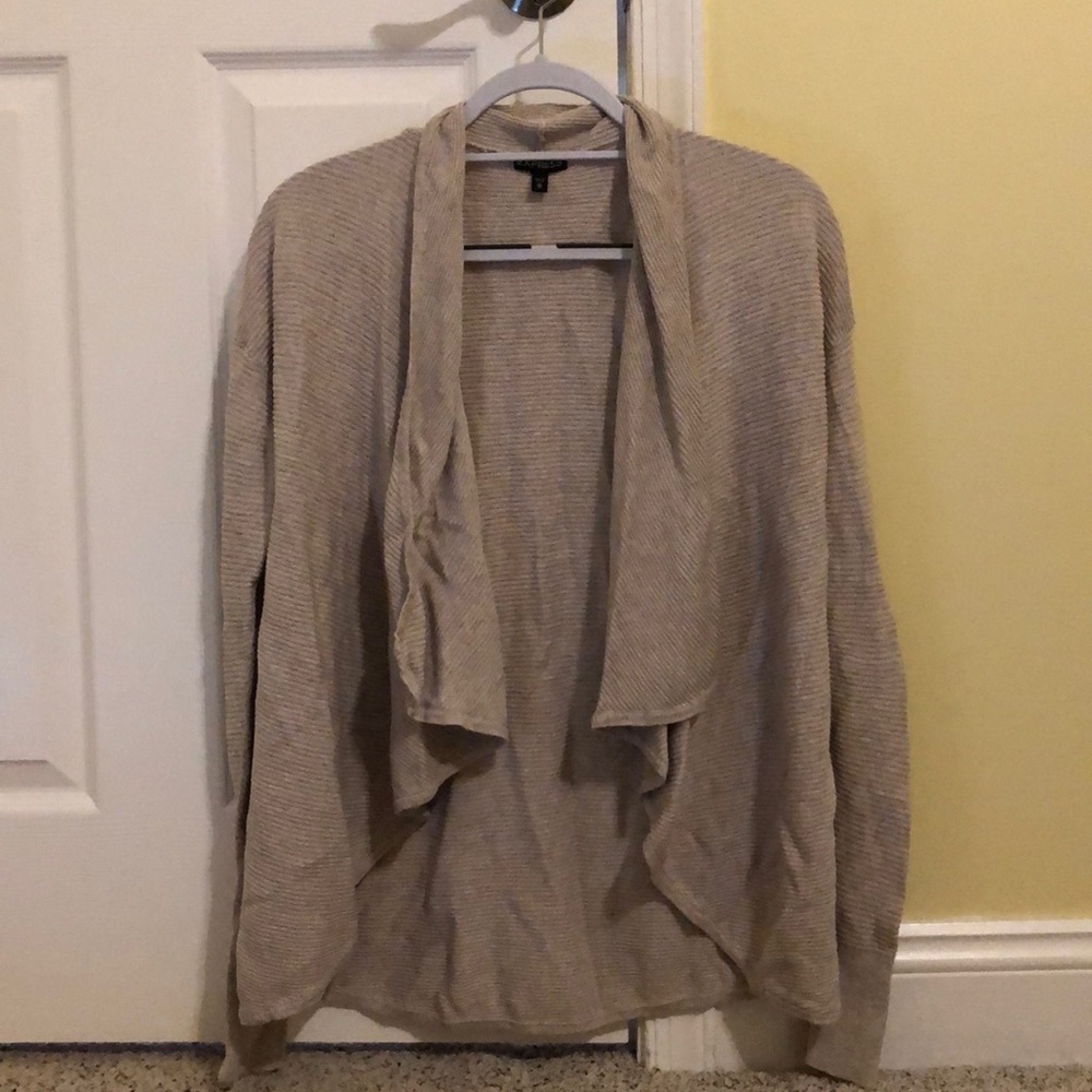 Express tan cardigan (medium)